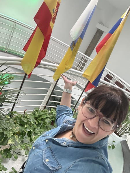 Banderas de España Venezuela y Canarias